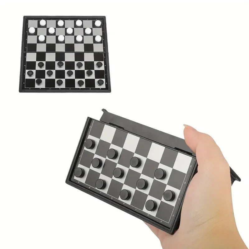 Mini Magnetic Game Set – Chess, Backgammon & Checkers