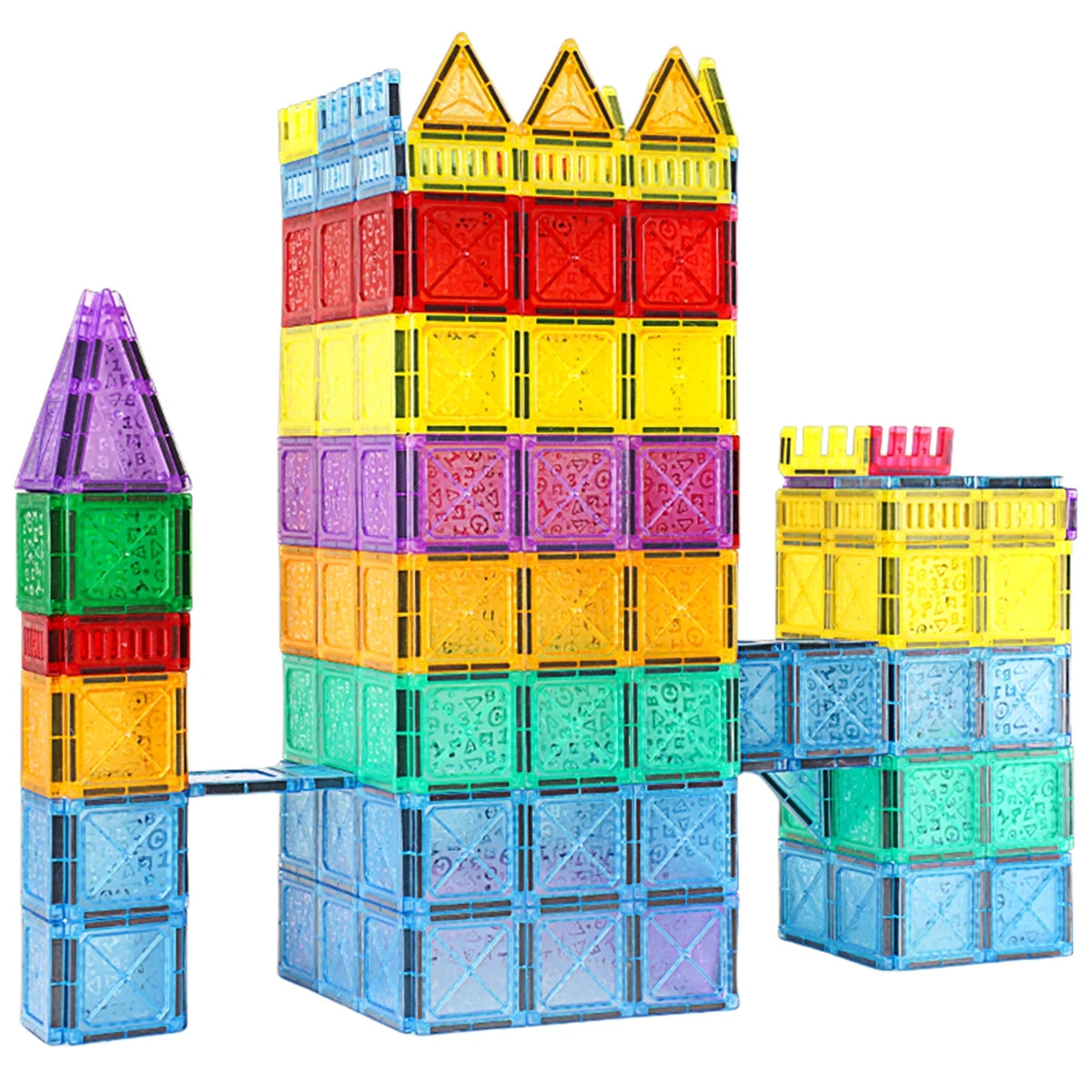 Magnetic Building Blocks Tiles Set