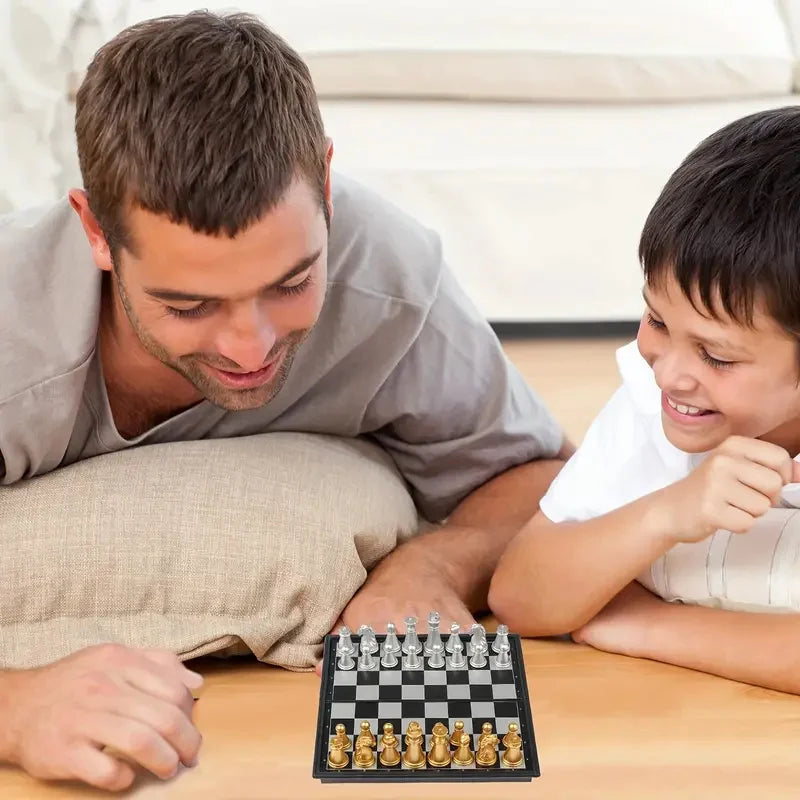 Mini Magnetic Game Set – Chess, Backgammon & Checkers