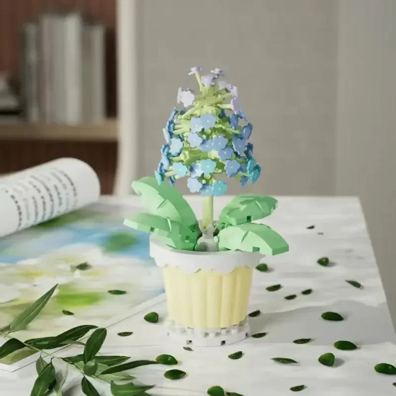 Mini Flower with Pot Micro Building Blocks